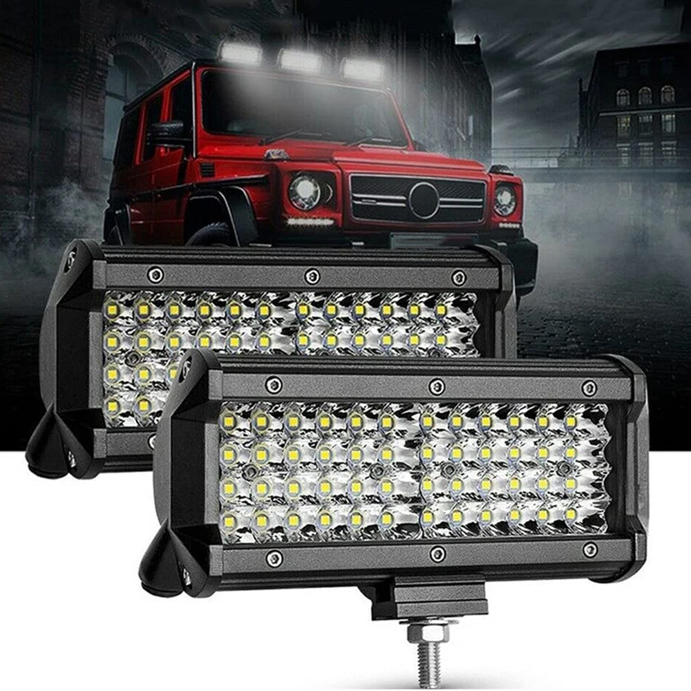 

7 Inch 144W LED Light Bar Spot Flood Combo Off Road Light 12V 24V LED Work Light Driving Fog Lamp For Car Truck ATV UTV SUV Boat