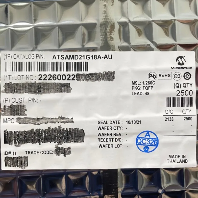 Nieuwe Originele ATSAMD21G18A-AU Atsamd21g18a Atsamd2 Qfp48 Microcontroller Chip Ic