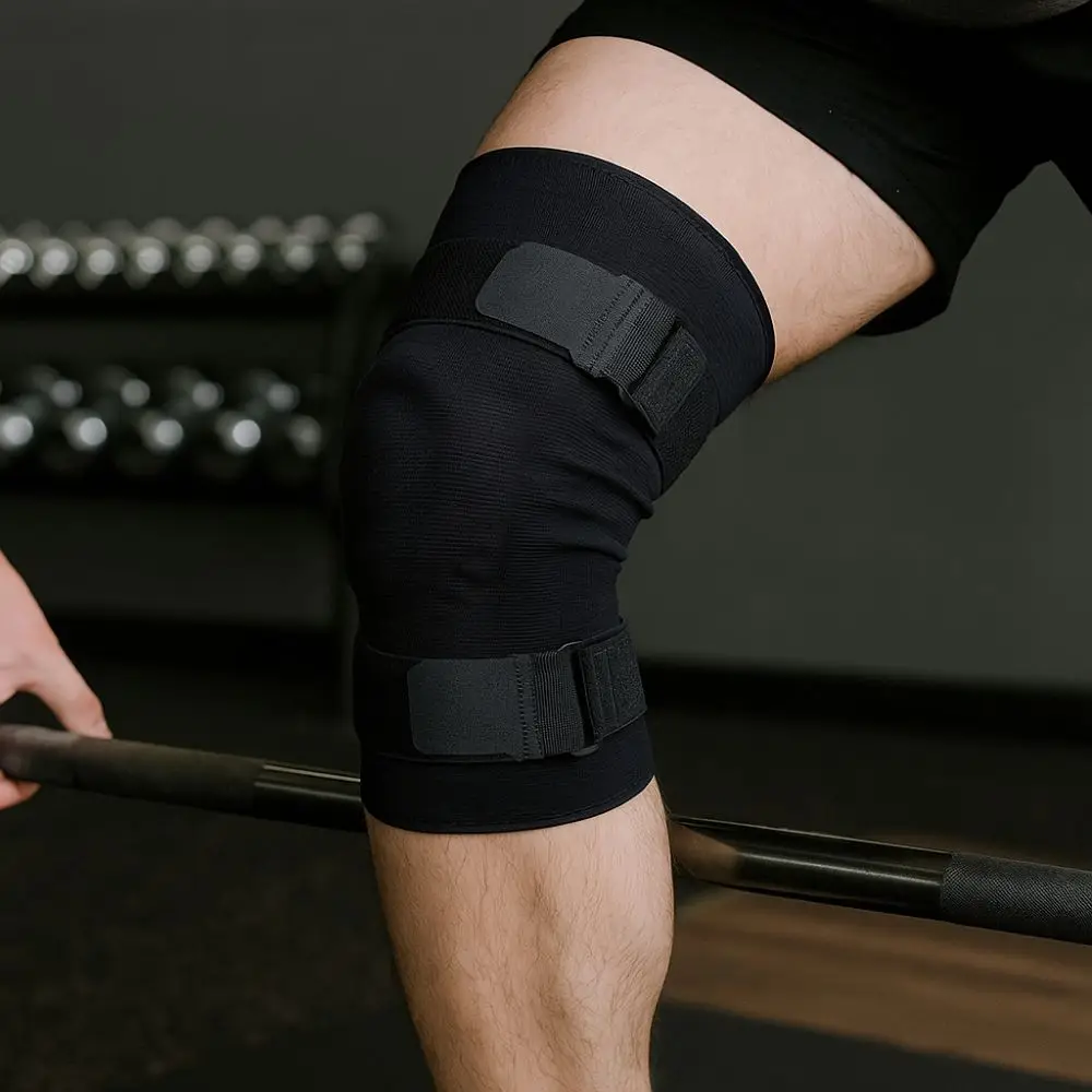 

Major Breathable Knee Pad Adjustable Non-slip Compression Sleeve Double Straps Spring Support Knee Support Exercise Double Strap