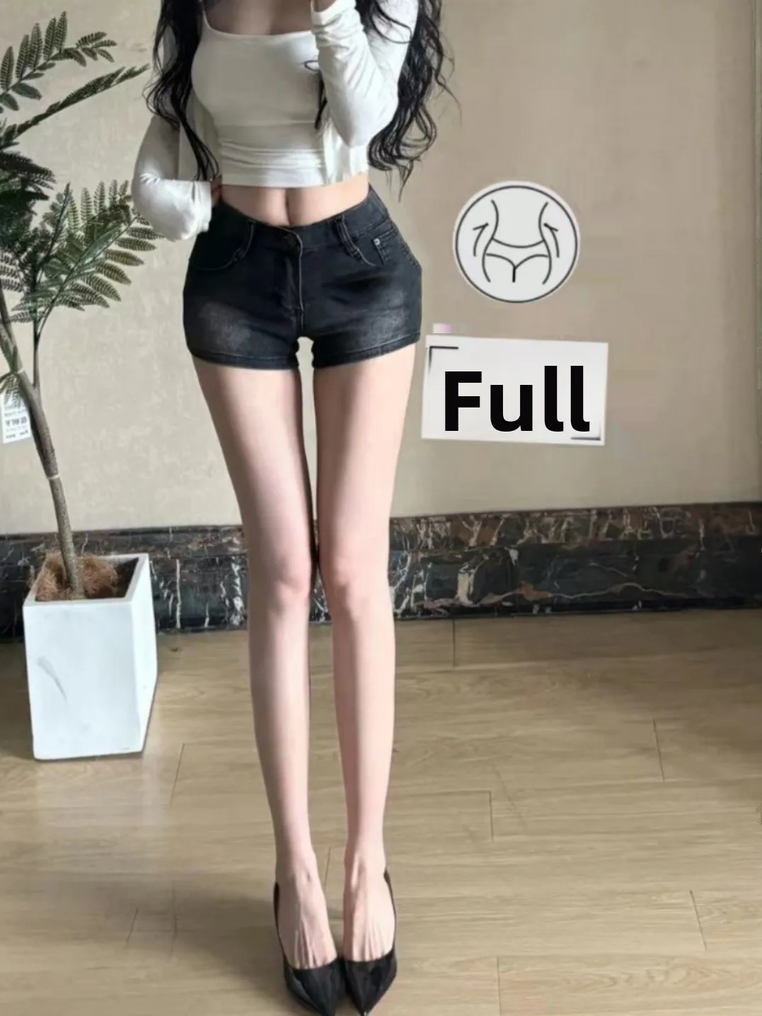 

Low Waist Sexy ort Jeans orts Summer 2024 Cotton Stretch Fabric Butt Enhancing Slimming Hip Women's Faion