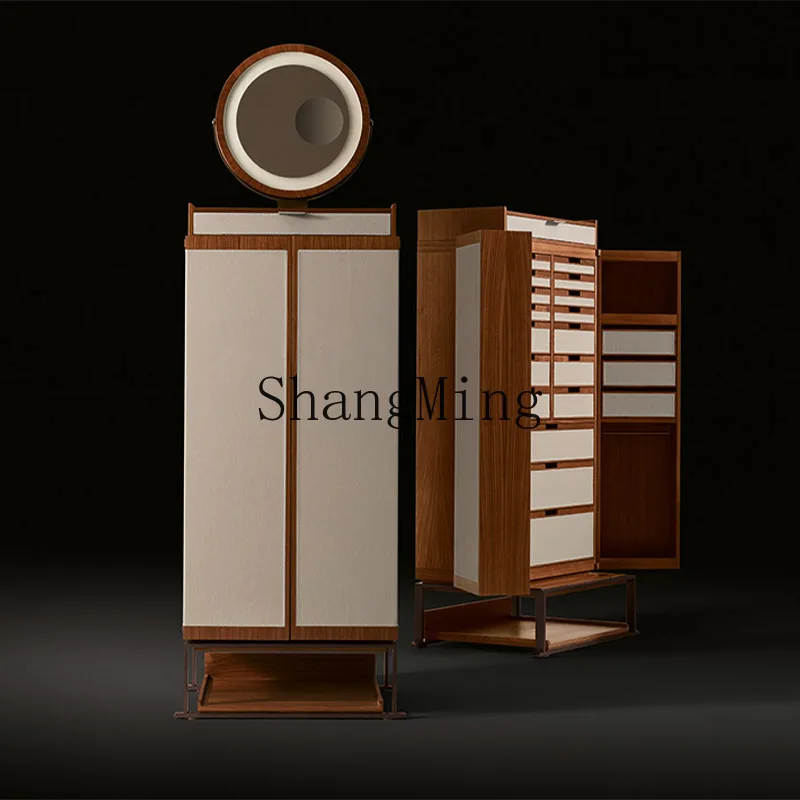 

LXY Minimalist Jewelry Cabinet Saddle Leather Dressing Decorative Storage Cabinet
