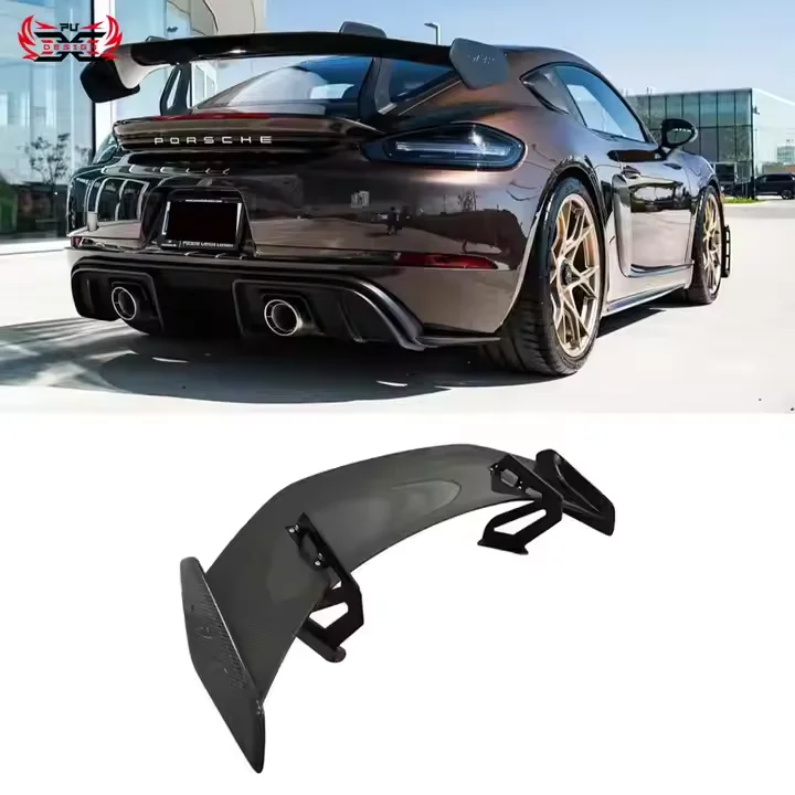 

Для Porsche 718 Cayman сухой углеродное волокно GT4RS задний спойлер на крыло багажника специально