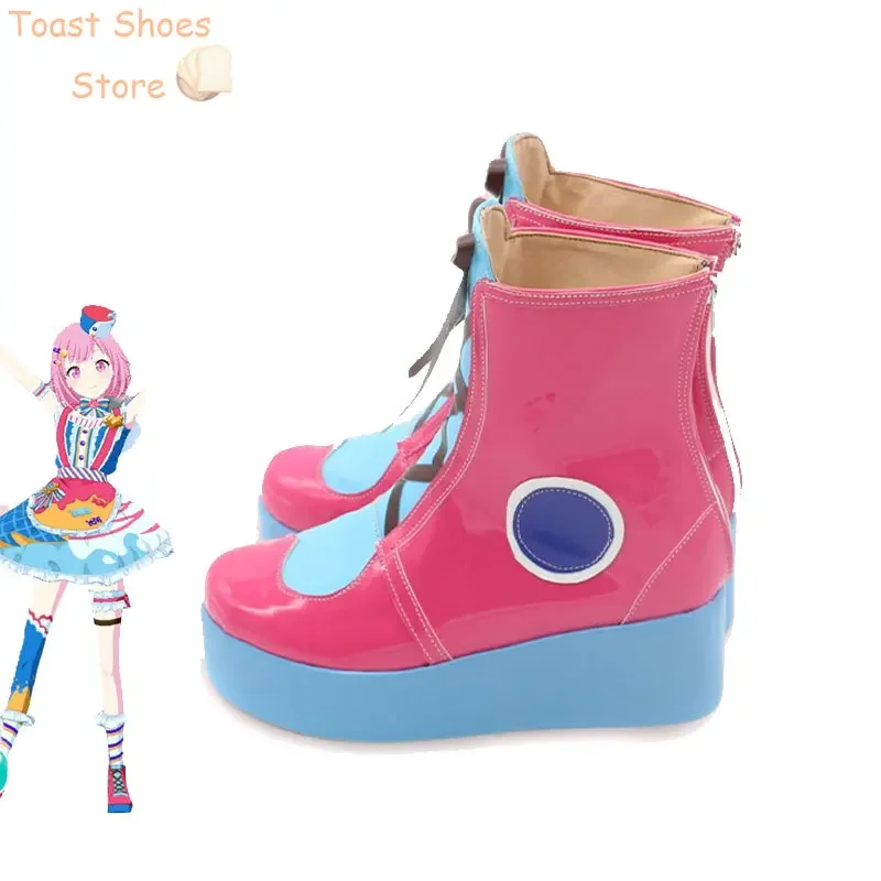 Game Project Sekai Colorful Stage Otori Emu Cosplay Shoes PU Leather Shoes Halloween Carnival Boots Cosplay Prop Costume Prop