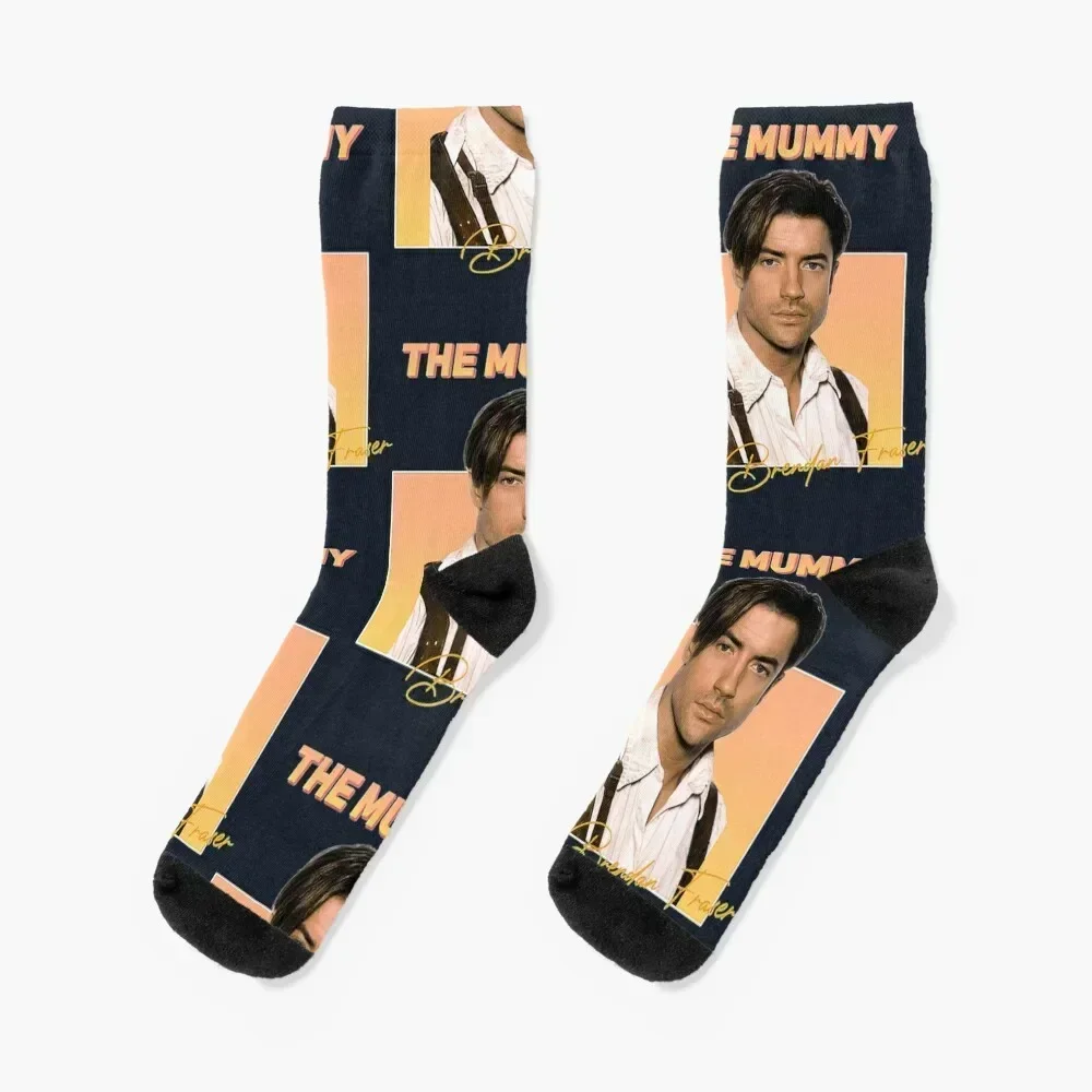 

Brendan Fraser - The Mummy Socks christmas gifts japanese fashion gifts moving stockings Men Socks Luxury Brand Women's