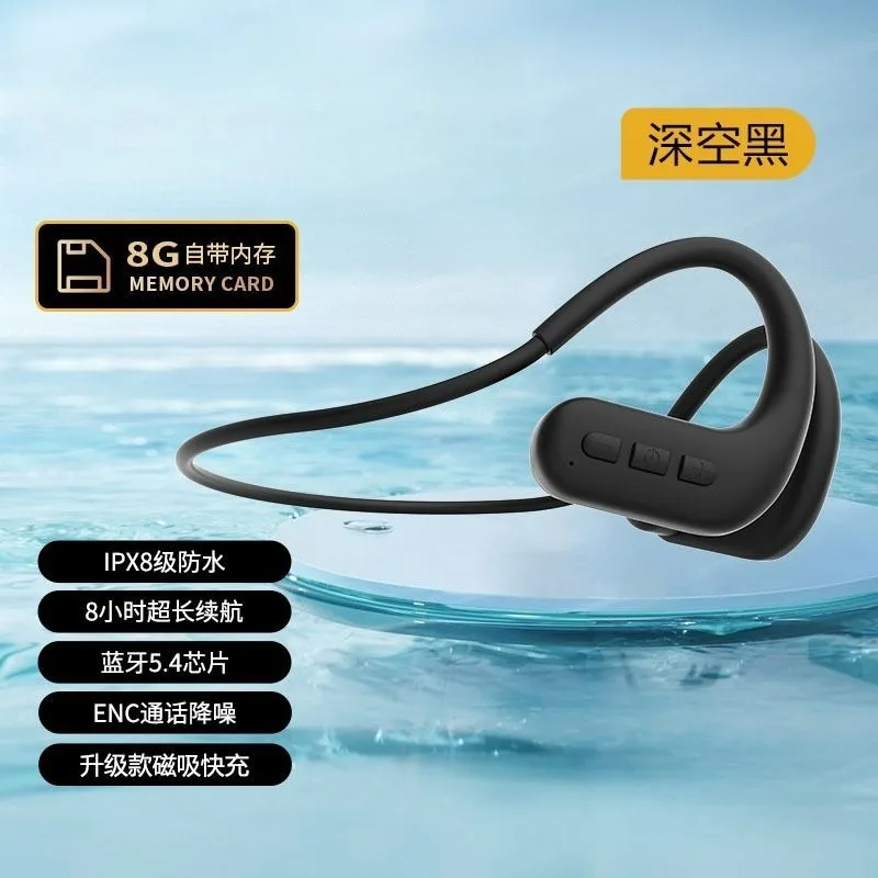 Bluetooth headset wireless in-ear sports running comes with 8G memory y