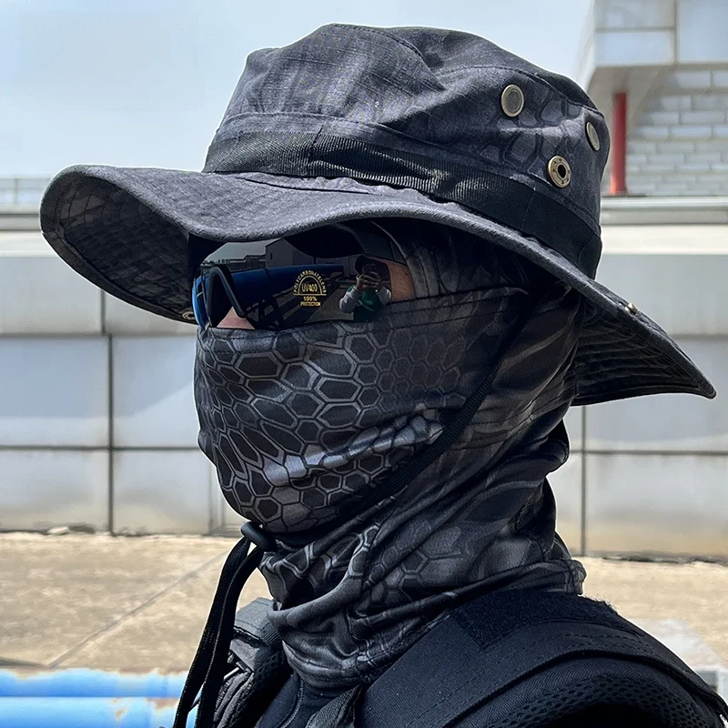 

Тактическая камуфляжная кепка из ледяного шелка с защитой от ультрафиолета, уличная шапка для пеших прогулок, езды на велосипеде, альпинизма и камеры