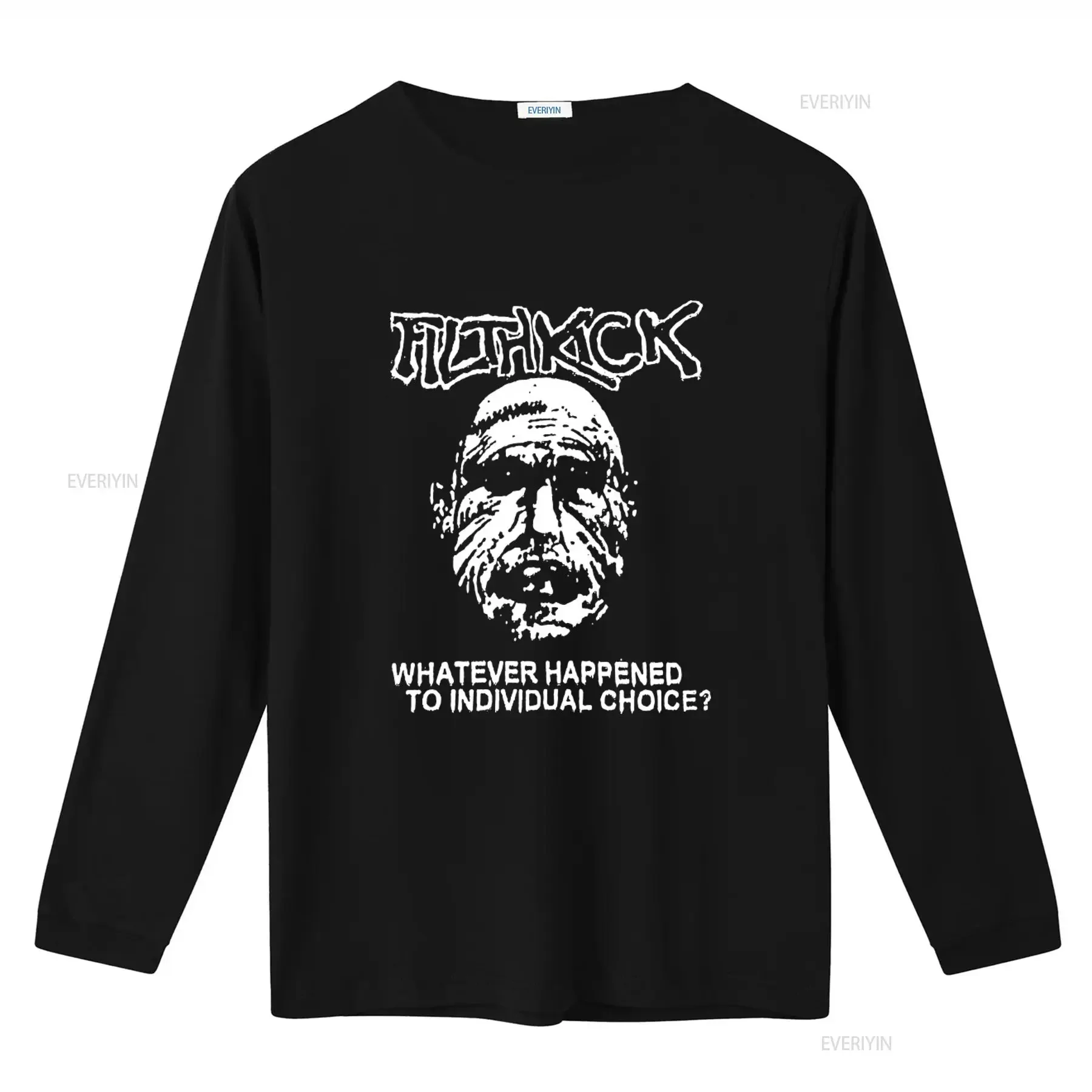 Filthkick Whatever Happened To Individual Choice Print T Shirt vintage Washed designer clothes Top For Everyday Wear Unisex