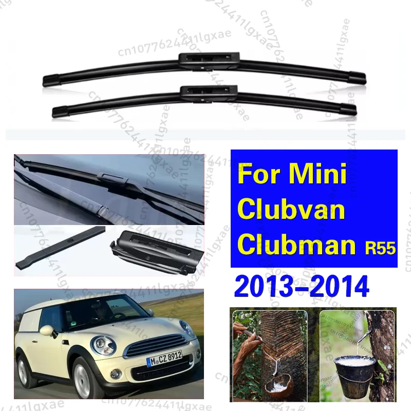 

Wiper Front Wiper Blades For Mini Clubvan Clubman R55 2013 2014 Windshield Windscreen Front Window Brushes Cutter 19"+18"