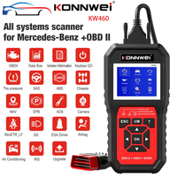 Konnwei KW460 OBD2 Scanner for Mercedes-Benz ABS Oil EPB DPF SRS TPMS Reset  Full System Diagnostic Tool Code Reader Scanners