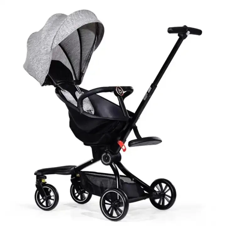 China cheap baby stroller can sit and lie lightweight folding high landscape baby carriers four wheels push chair baby car