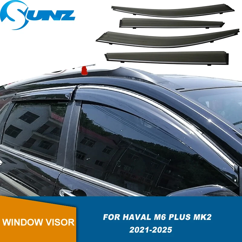 

Car Window Sun Rain Visors For Haval M6 Plus Mk2 2021 2022 2023 2024 2025 Car Sun Rain Deflector Window Rain Window Visor