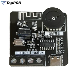 XH-A164 PAM8403 Bluetooth 5.0 Digital Power Amplifier Board 5V Type-C 5W+5W Dual Channel Audio Amp for Car Speaker Subwoofer