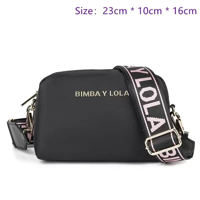 Original Bimba and Lola Ladies Single Bag Fashion Handbags Classic Nylon Tote Bag Travel Vacation