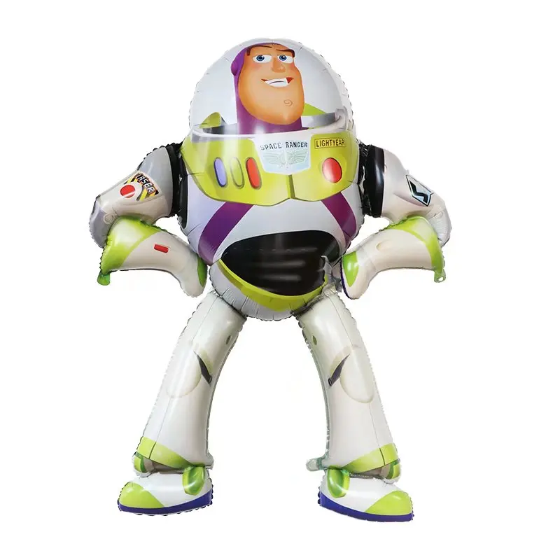 3D Große 101*134cm Cartoon Spielzeug Woody Kapitän Buzz Lightyear Folie Ballons Superhero Geschichte Globos Kinder Geburtstag Party dekoration