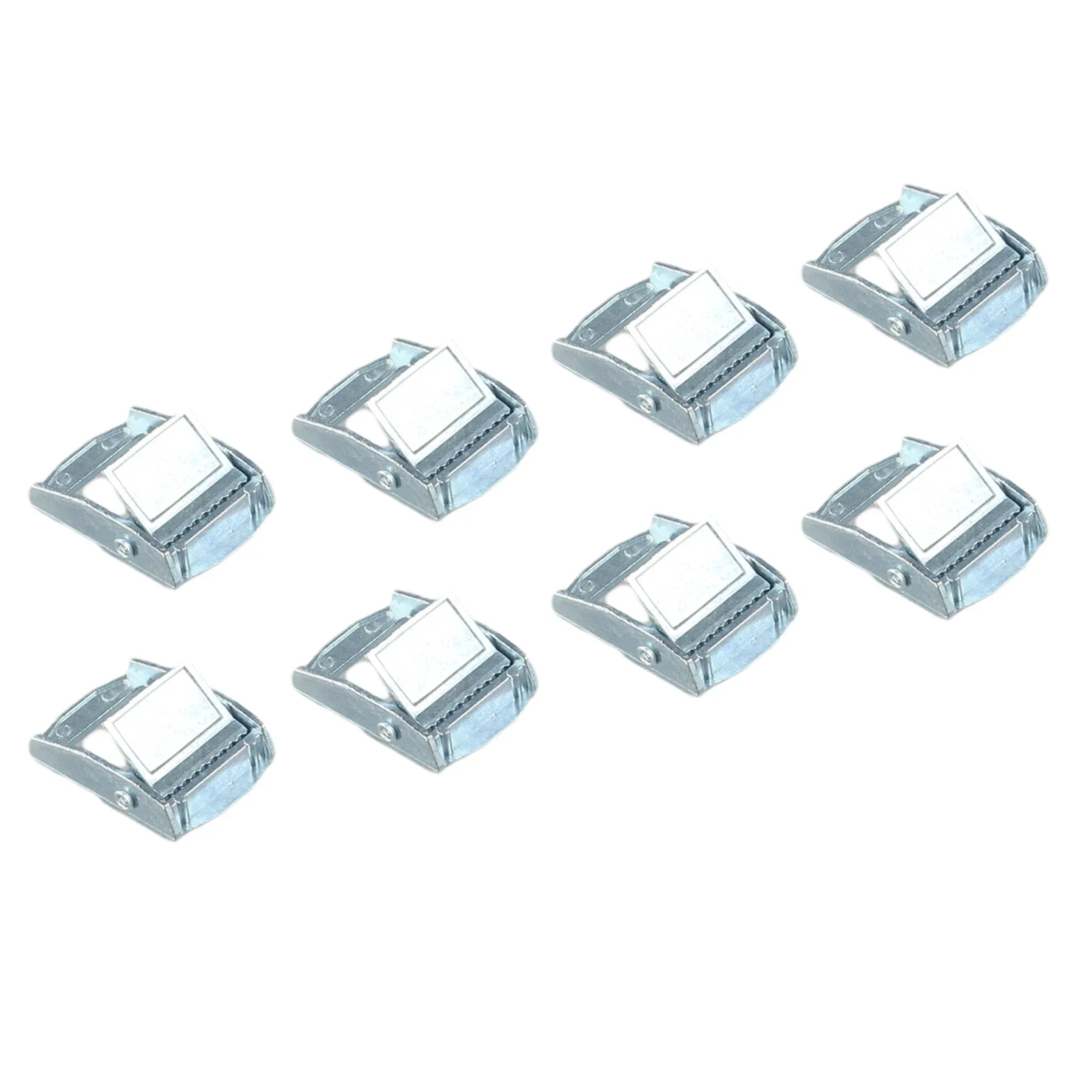 8pcs 25mm Buckle For Tie-down Strap Fixed Tensioner With Knuckle Closure Hand Tools Accessories For Fixing Heavy Duty Cargoes