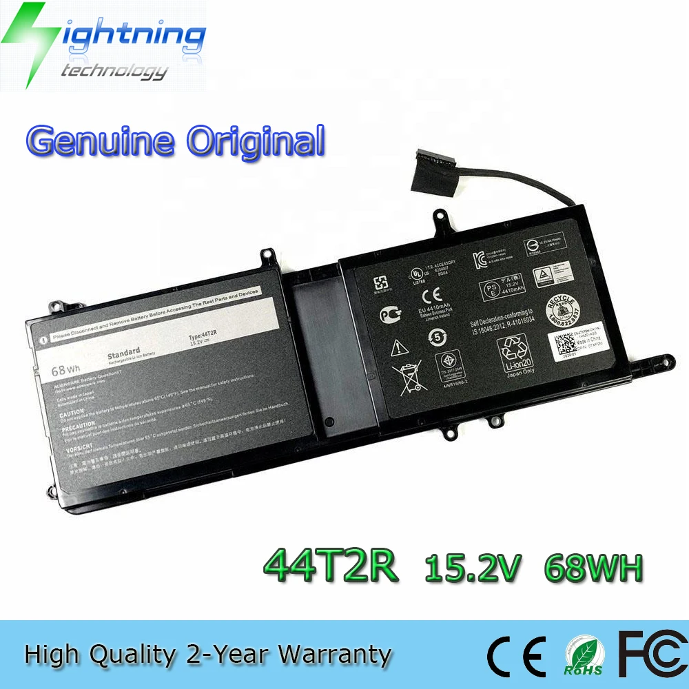 Original Genuíno 44t2r 15.2v 68wh Bateria do Portátil para Dell Alienware 15 r3 17 r4 Série 546ff 0hf25d Novo