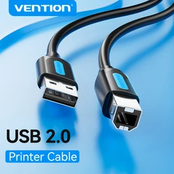 Vention Kabel USB do drukarki USB 3.0 2.0 typu A męski do B męski do drukarki Canon Epson HP ZJiang Drukarka etykiet DAC USB Drukarka