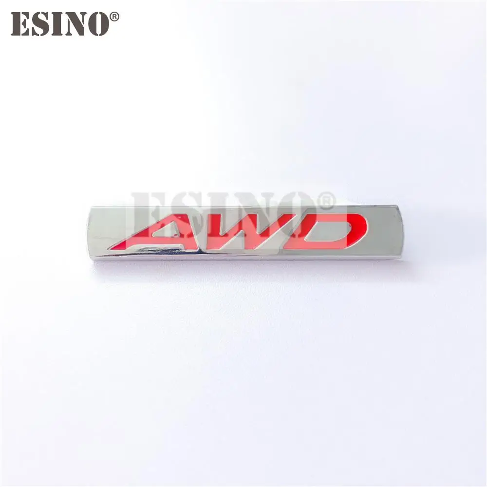 New Car Styling 3D AWD Metal Chrome Zinc Alloy Emblem Car Body Badge Sticker Auto Accessory for Mazda 3 CX-3 CX-5 RX-8 RX-5