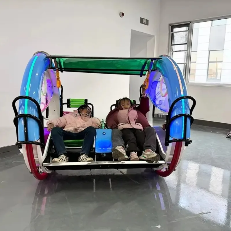 Double PVC Music Bar Car Roller Coaster Indoor and Outdoor Night Market Amusement Equipment
