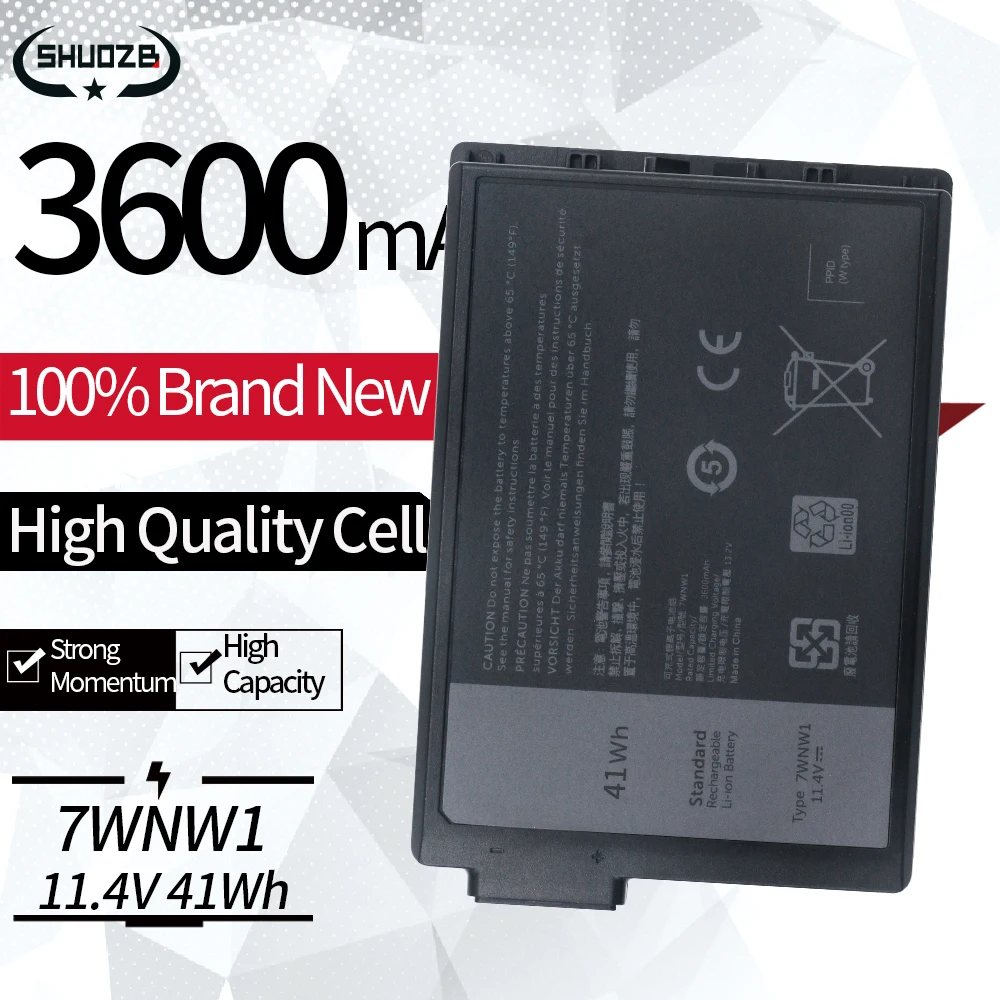 7WNW1 DMF8C 0DMF8C batería del ordenador portátil para Dell Latitude 7424 5420 5424 5420 Notebook de la serie extrema robusta P85G P86G P85G001 11,4 V
