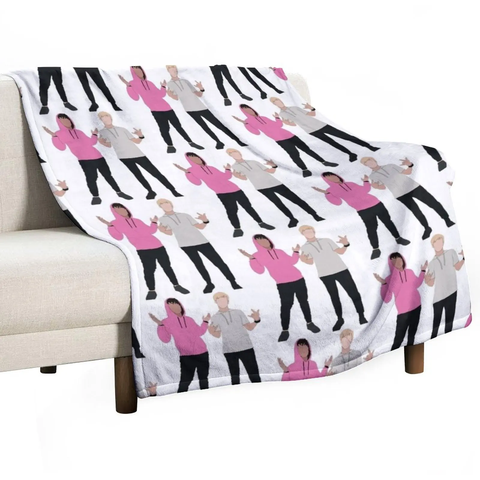 Sam and Colby Throw Blanket Personalized Gift Nap Blankets