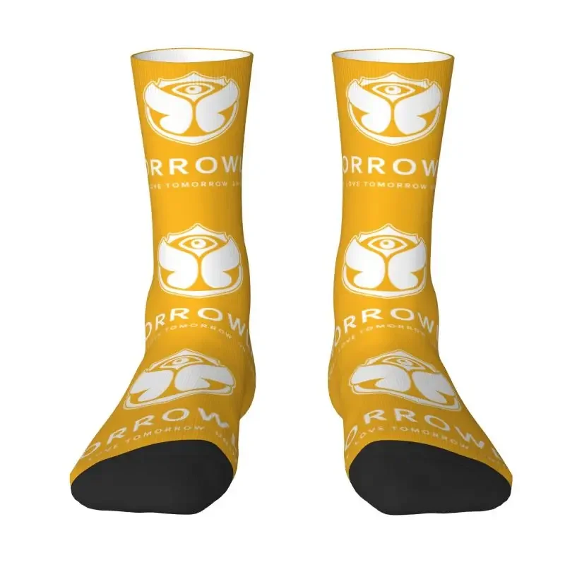 

Mens Crew Socks Unisex Novelty Belgian Electronic Dance Music Festival Spring Summer Autumn Winter Dress Socks