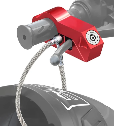 Cerradura para manillar de motocicleta, cerradura para casco de motocicleta, cerradura de freno, cerradura de agarre antirrobo, Combo, equipo de seguridad para bicicleta ajustable