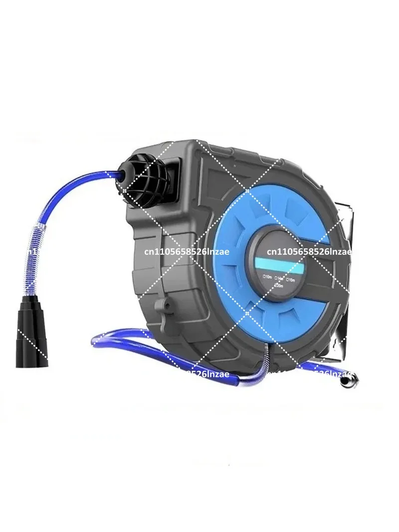 

Wall Mount Hose Reel 180° Portable Water Hose Holder for Car Wash, Garden Hose Pipe Rack with Auto Rewind