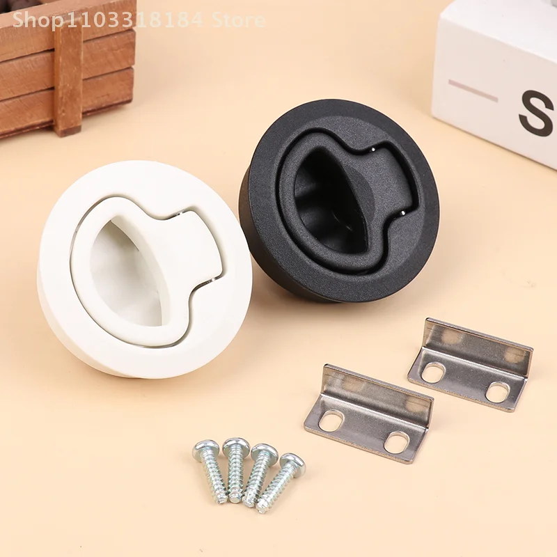 

1 шт. круглая защелка заподлицо, дверное крепление для шкафчика заподлицо, подъемная ручка для автофургона, яхты, морской палубы, люки, аксессуары