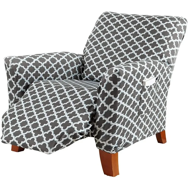 

Elastic recliner cover Sofa cover with pocket Non-slip armchair sliding cover Furniture protector