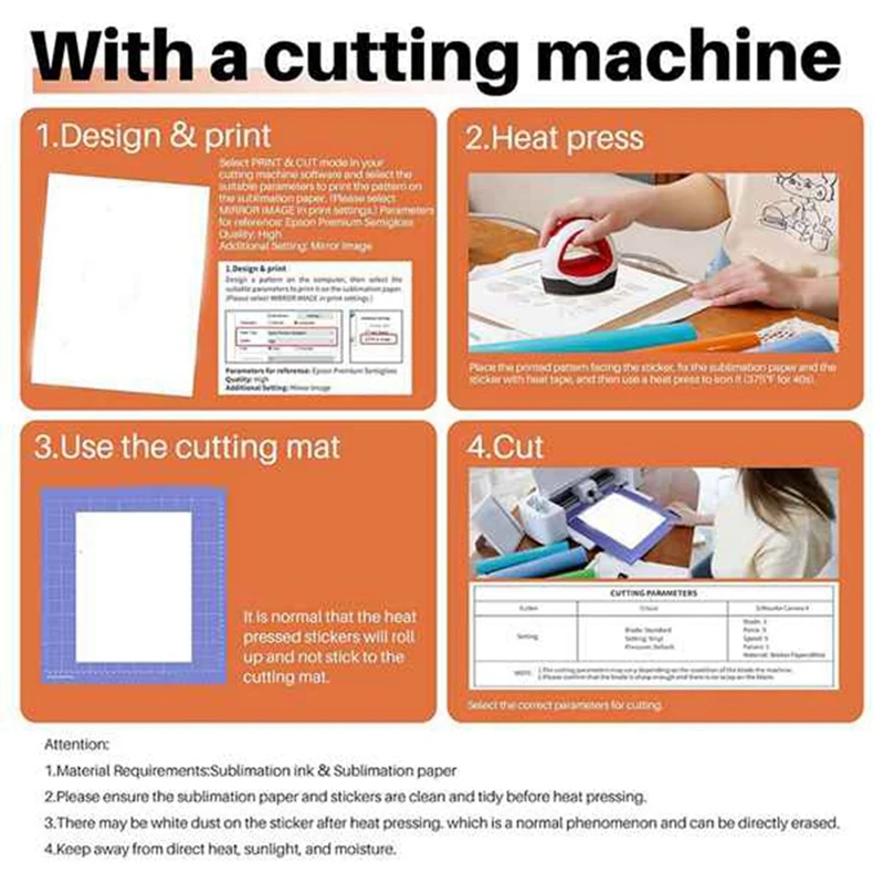 Vinyl Sticker Paper A4 White 8.27 X 11.69 Inch Sticker Paper For Inkjet Printer 200 Sheets