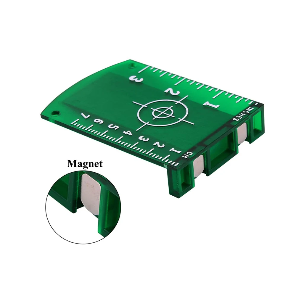 KEZERS Green Laser Target Card Plate For Green Laser Level Suitable For Line Lasers