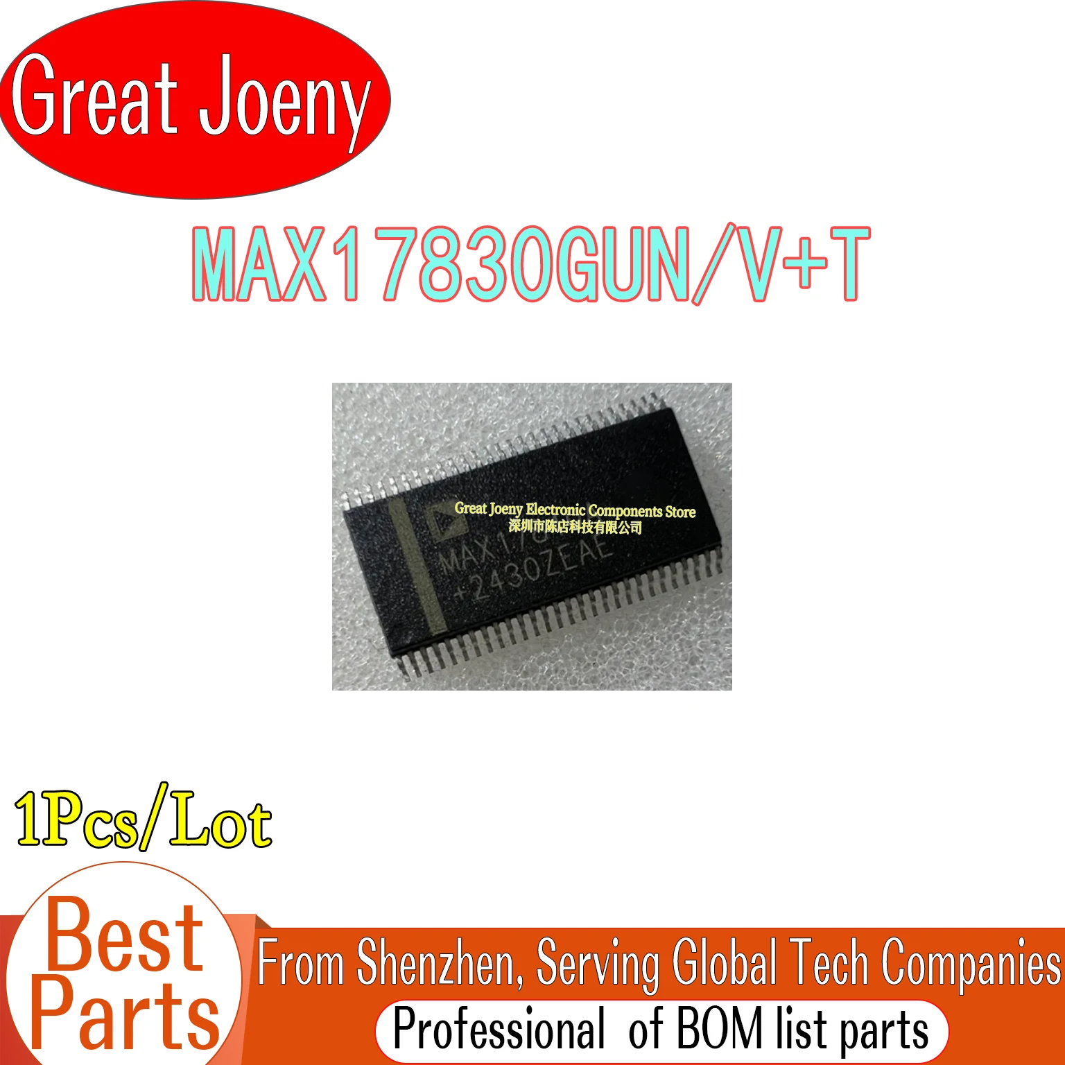 

100% New Original MAX17830GUN/V MAX17830GUN/V+T MAX17830GUN IC Chipset TSSOP-56