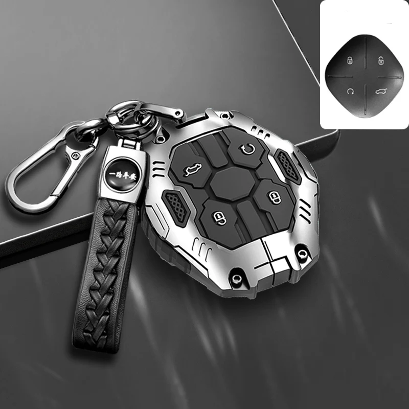 Zinc Alloy Car Key Case Cover for Chery Jetour DASHING X-1 Plus DTC 2022 2023 Car Remote Key Protection Shell