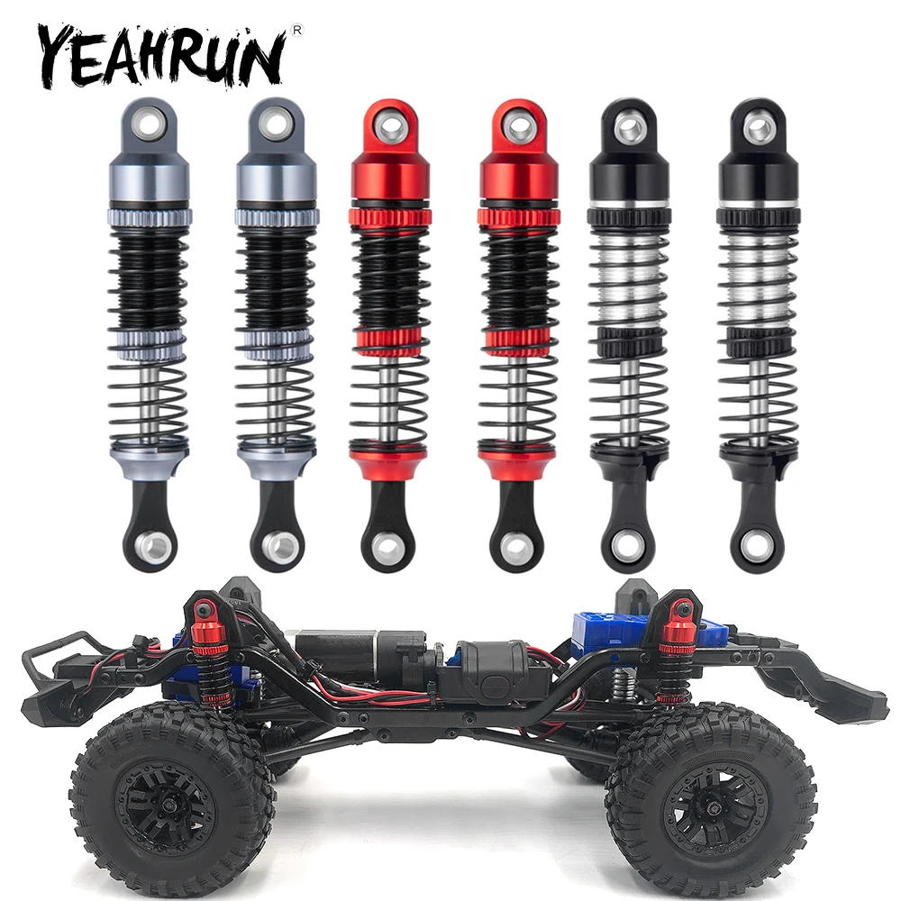 

YEAHRUN 4 шт., металлический сплав, 52 мм, резьбовой амортизатор для TRX-4M Bronco Defender 1/18, детали для обновления гусеничного автомобиля с дистанционным управлением