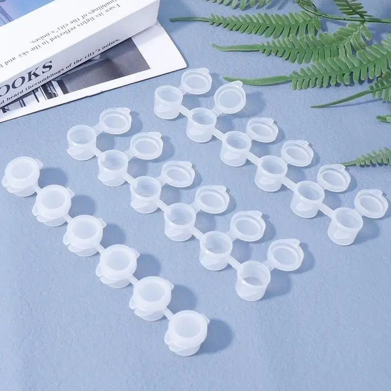 10Pcs 3ml 5ml Empty Mini Paint Container Strips Storage Container With Lids For Arts And Crafts Paint Empty Paint Pot