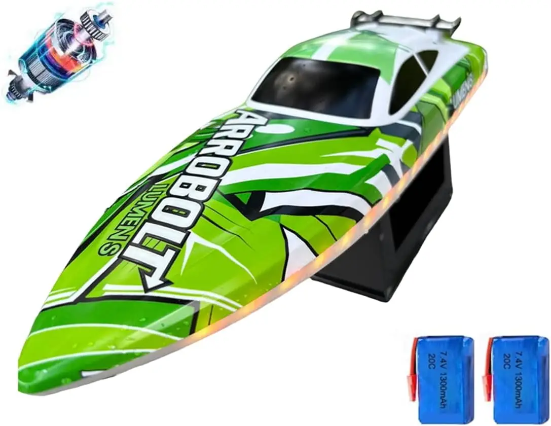 

High Speed Remote Control Speedboat 45km/h Proportional Throttle 2.4G Remote Control brushless Motor Remote Control Yacht 45CM H