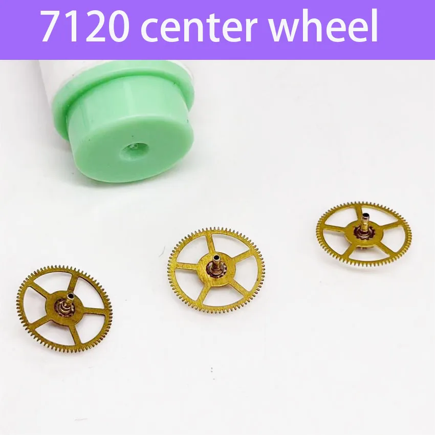 3pcs Watch Accessories Domestic 7120 Watch Movement Parts Center Wheel Two-Wheel Repair Accessories for Watchmakers