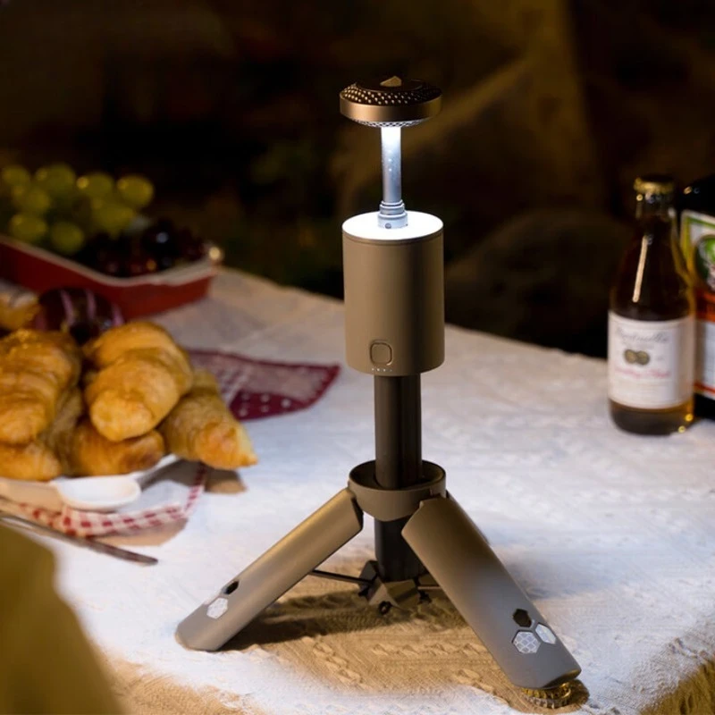 

Outdoor telescopic waterproof light, cold and warm light flashing, camping, fishing, live streaming, camping