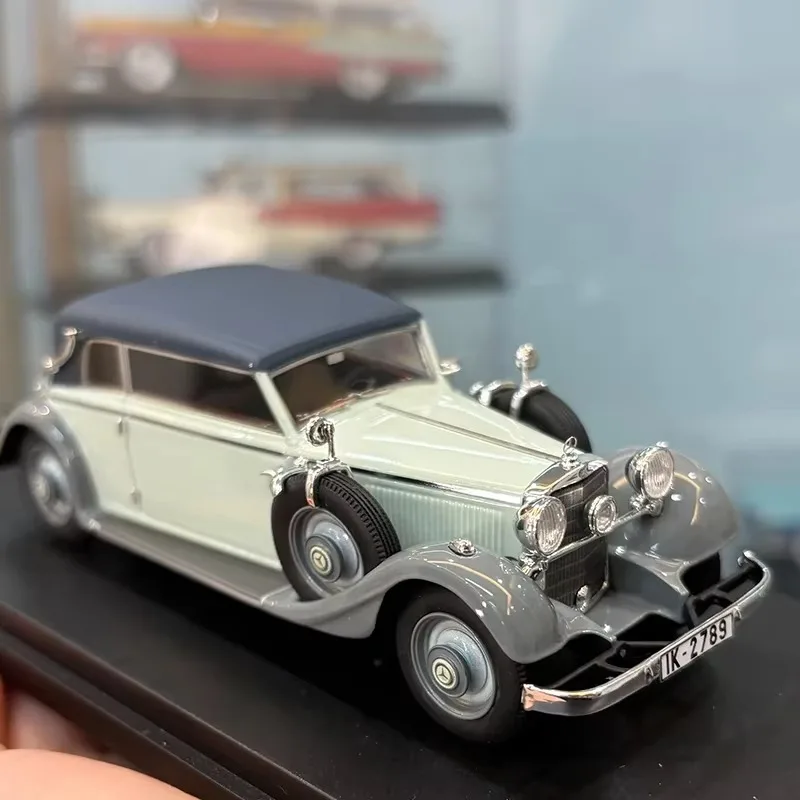 1/43 coches modelo 1956 290 W18 Lang Cabriolet B/D 1933-34 coches antiguos refinados coche de alto rendimiento vehículo de resina regalo coleccionable