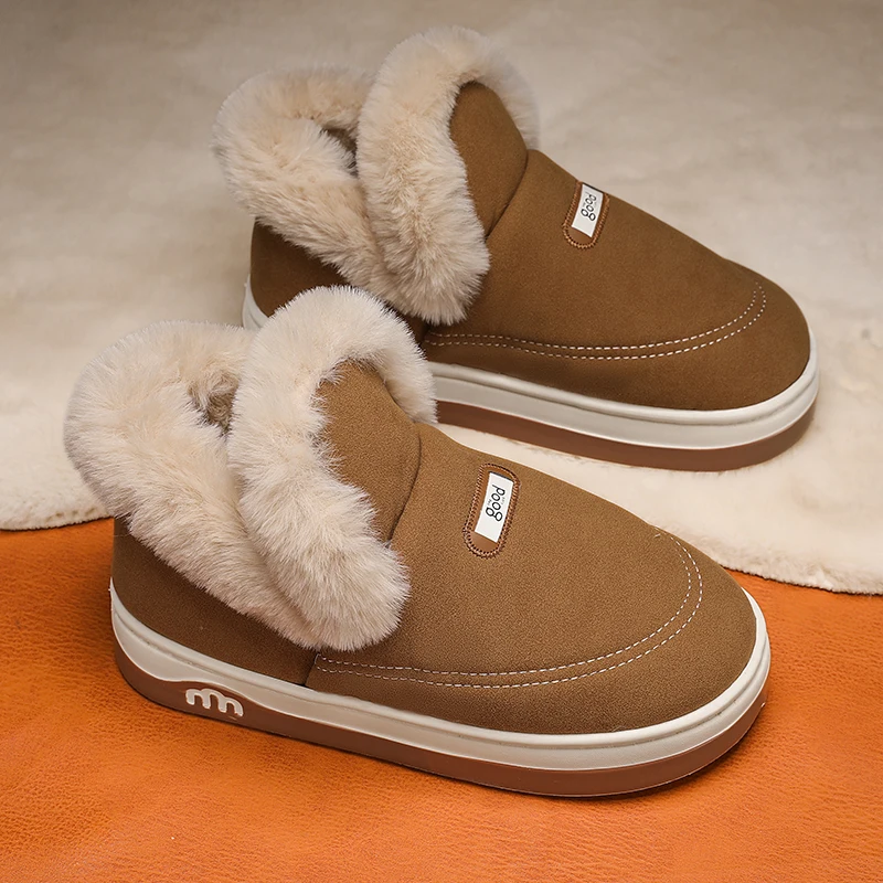 メンズカジュアルスノーブーツ冬豪華な暖かい快適さ軽いファッション厚いソール滑り止め耐摩耗性アウトドアカジュアルコットンブーツ