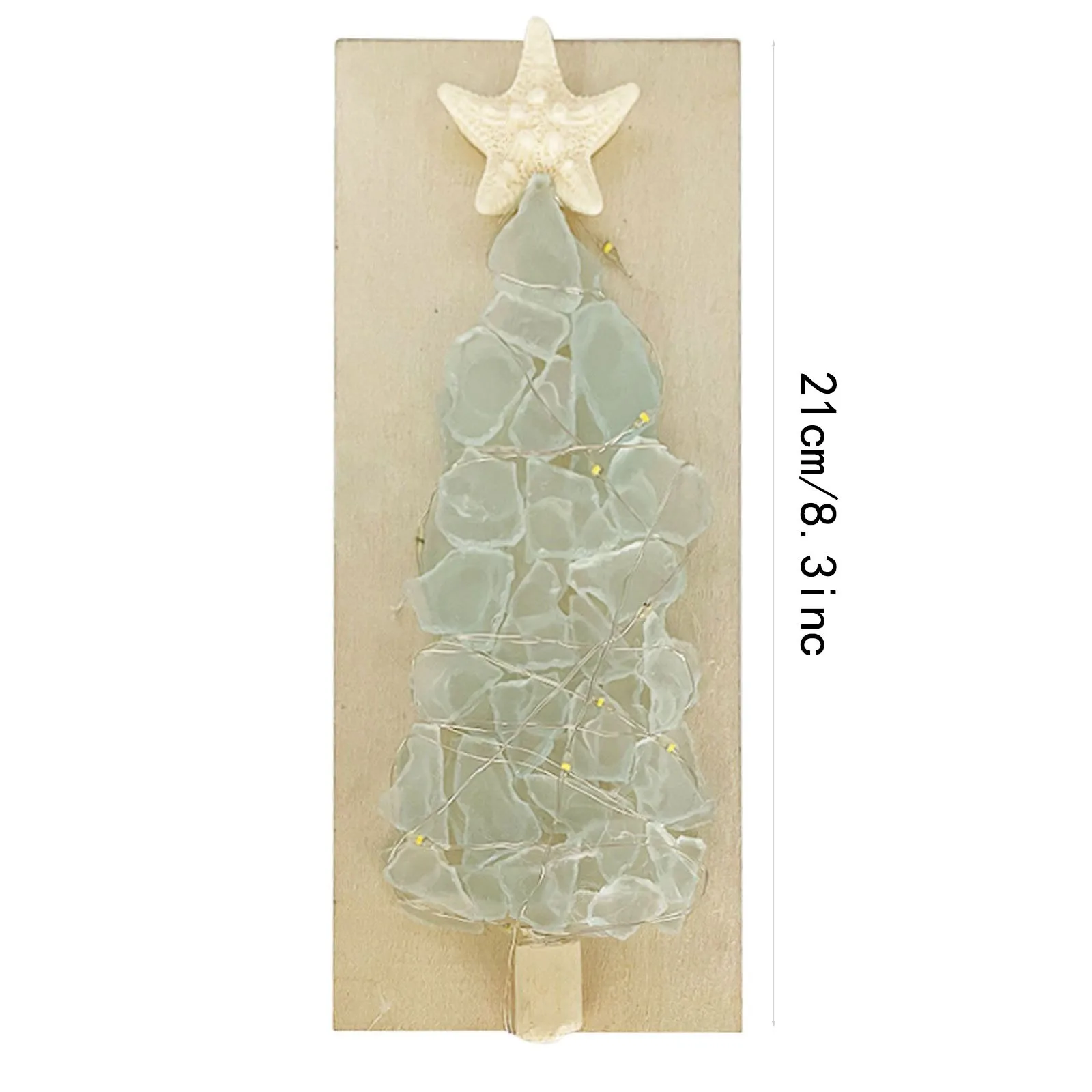 DIY zeeglas kerstboomkit tafelblad kerstbomen met verlichting thuis glazen ornamenten DIY handgemaakte ambachten voor kinderen cadeau