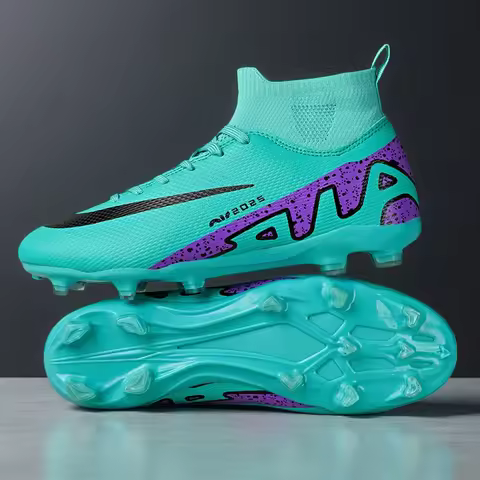 Men Soccer Shoes Non Slip Society Football Boots New TF/FG Grass Long Spikes Original Sneakers Sports Ultralight Football Shoes