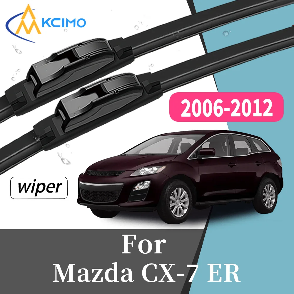 

2Pcs High Performance Front Windscreen Wiper Blades For Mazda CX-7 ER 2006-2012 Long Lifespan Windshield Replacement Kit
