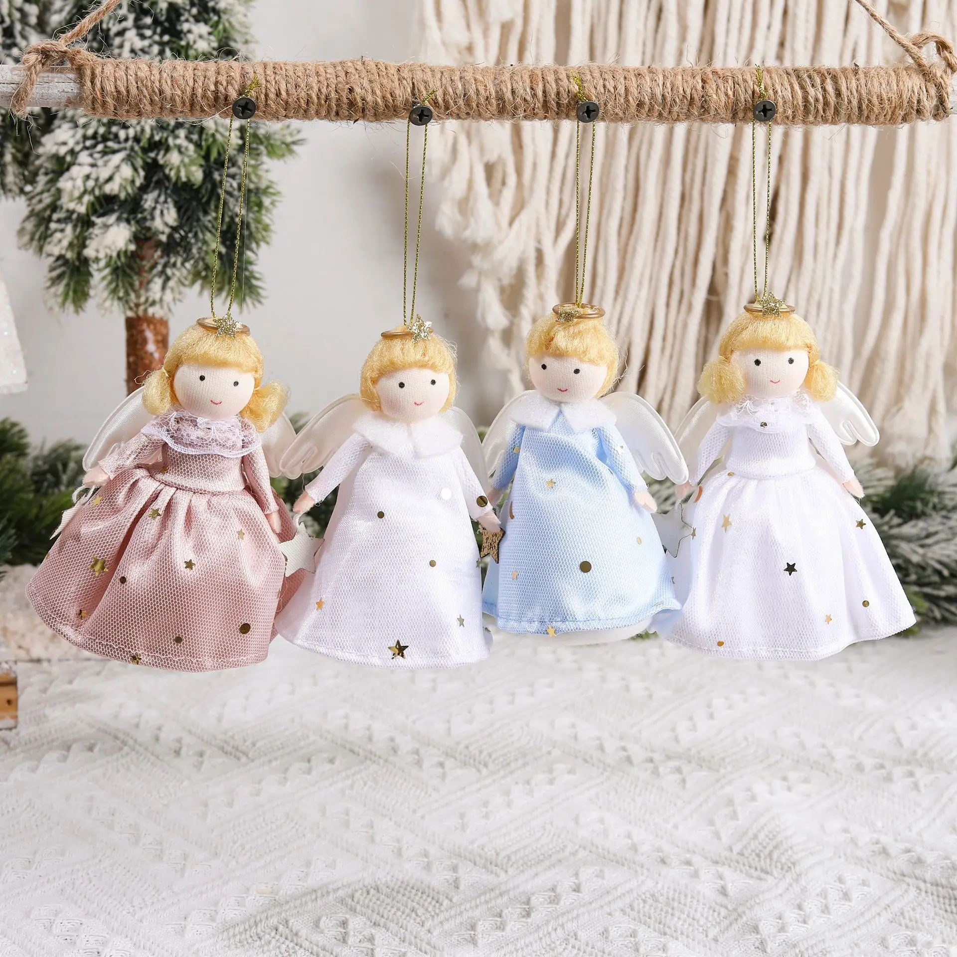 Cartoon Little Prince Little Princess Doll Pendant Creativity Angel Baby Princess Girl Christmas Tree Pendant Room Decoration