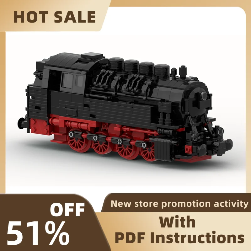 New Moc Dr-Baureihe 81Train Head Model City Vehicle Accessories Building Blocks Diy Creative Ideas Kids Toys Birthday Gift