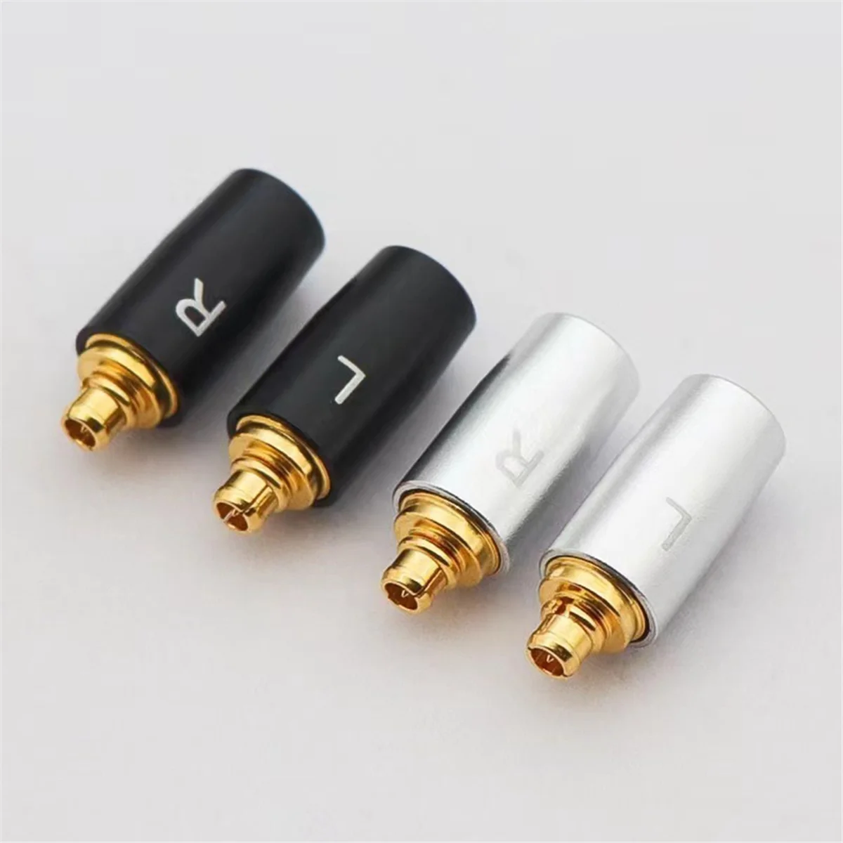 1Pair Earphone Pin Plug Earphone Jack Adapter for Sennheiser IE300 IE900 for Audio Technica N5005 Headphone Plug Silver