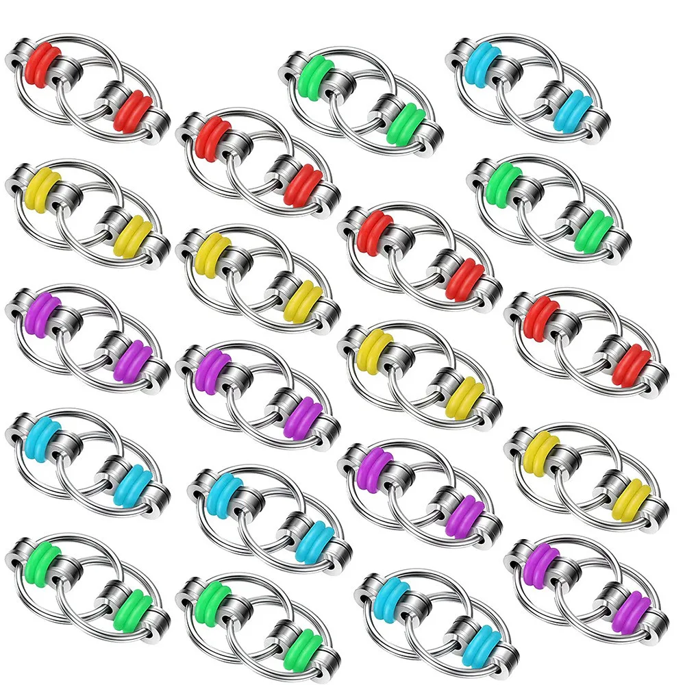 6 PCS Metal Keychain Bicycle Chain Toy Birthday Party Favor Bag Pitana Stuffed Wedding Favor