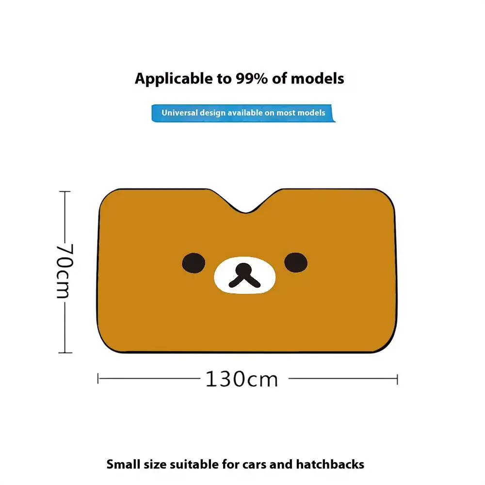Cartoon-N-rIlakkumas Kawaii Stylish And Trendy Windshield Sunshade, Car Windshield Cover Car Sunshade Curtain Car Sun Protection