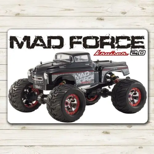 Kyosho Mad Force Kruiser Metal Poster Vintage Rc Car Tin Sign Plaque 20x30cm sign sign